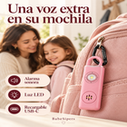 Alarma personal recargable con luz LED